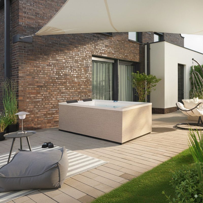 Gartana NIMBUS Outdoor Whirlpool für 2 Personen mit 18 Düsen & LED
