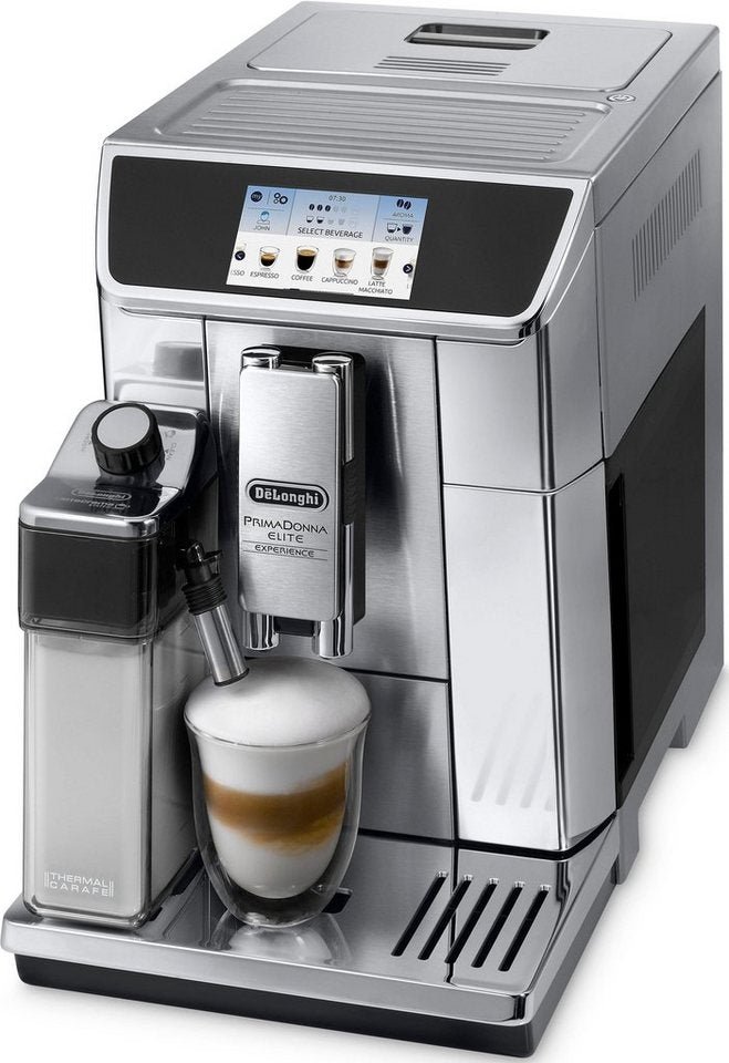De'Longhi PrimaDonna Elite ECAM656.85.MS Kaffeevollautomat – 18 Rezepte heiß & kalt, 6 Profile