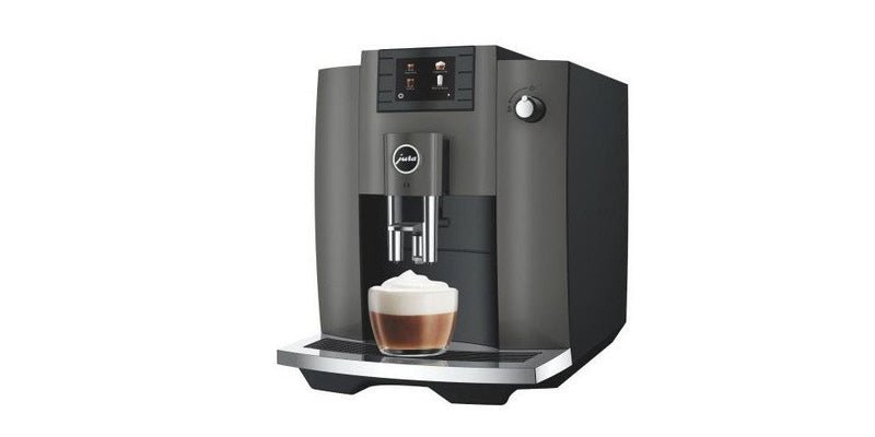 JURA E6 Dark Inox Kaffeevollautomat – Easy Cappuccino, Professional Grinder, 11 Spezialitäten