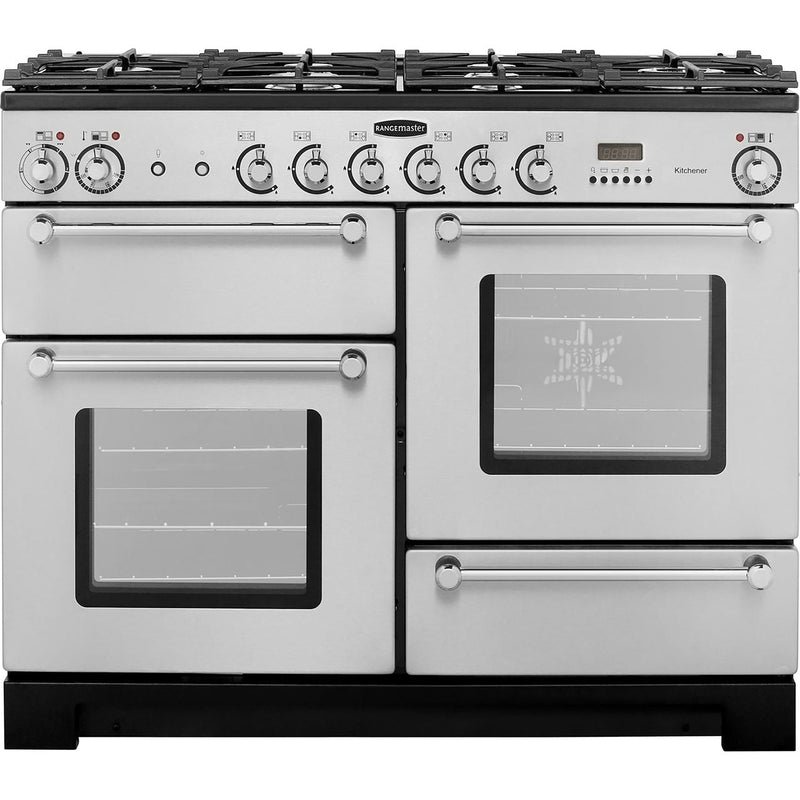 Rangemaster Kitchener KCH110DFFSS/C Dual Fuel Range Cooker 110cm x 60cm x 89.8cm